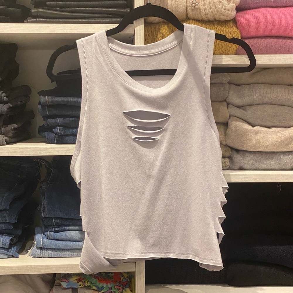 All Yoga Tank with cut outs